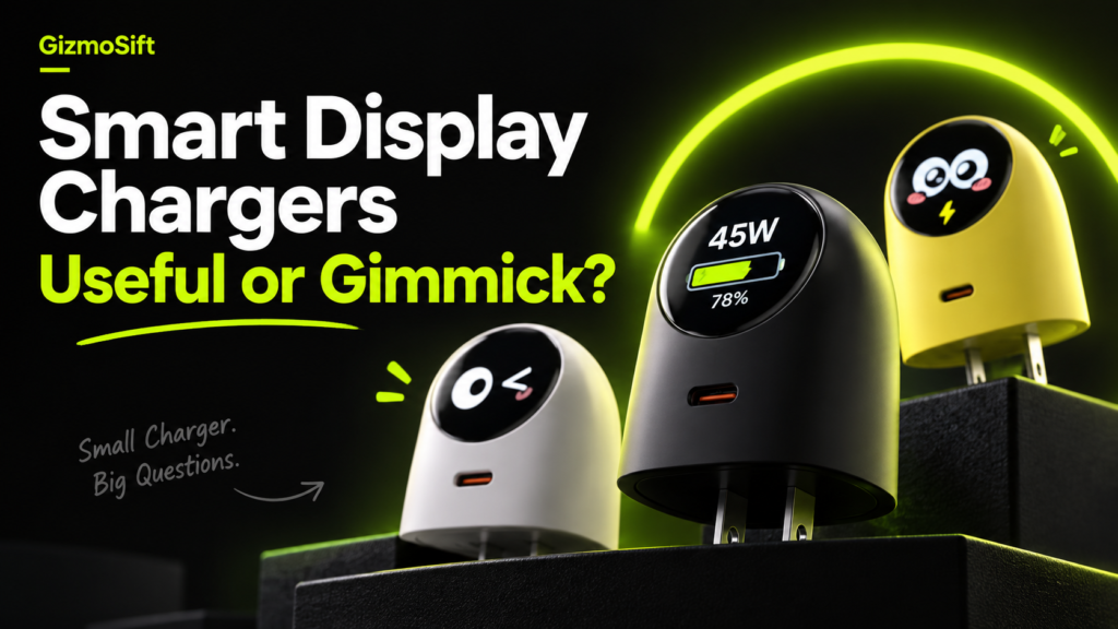 Smart display chargers with screens featured image for GizmoSift guide