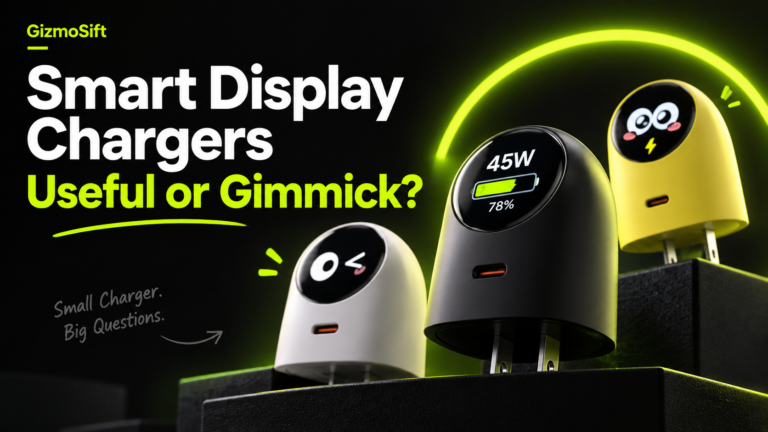 Smart display chargers with screens featured image for GizmoSift guide